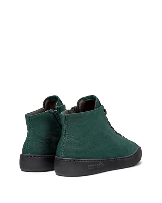 Camper Green Peu Touring Lace-Up High-Top Sneakers