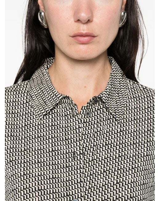 Marc O' Polo Gray Blouse À Imprimé Peau De Serpent