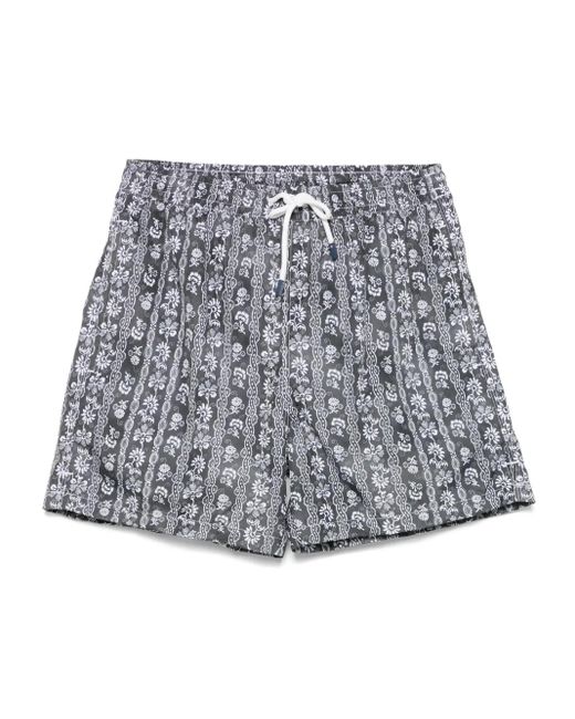Fedeli Gray Madeira Swim Shorts for men