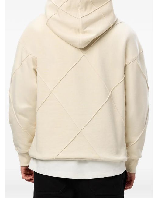 Hamza White Diamond Hoodie for men