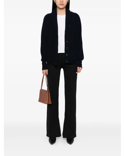 N.Peal Cashmere Black Kensington Cardigan