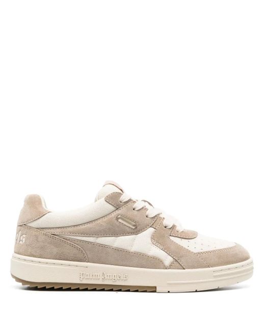 Palm Angels White University Suede Sneakers for men