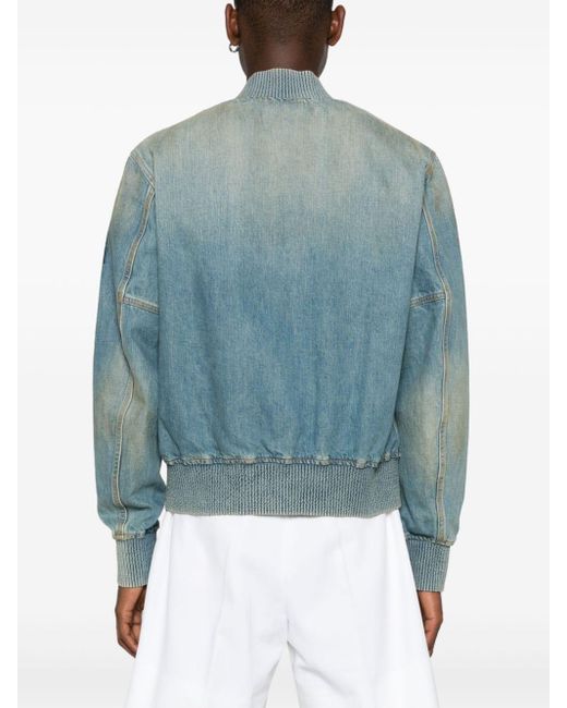 Veste En Jean A Logo Imprime Givenchy pour homme en coloris Bleu Lyst