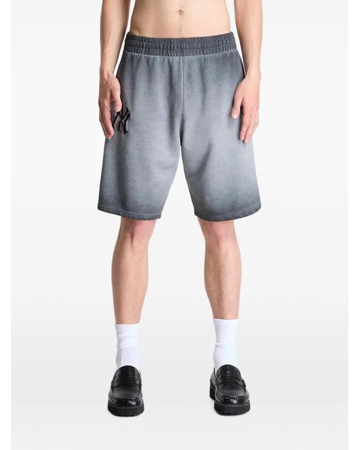 KTZ Blue New York Yankees Washed Shorts for men