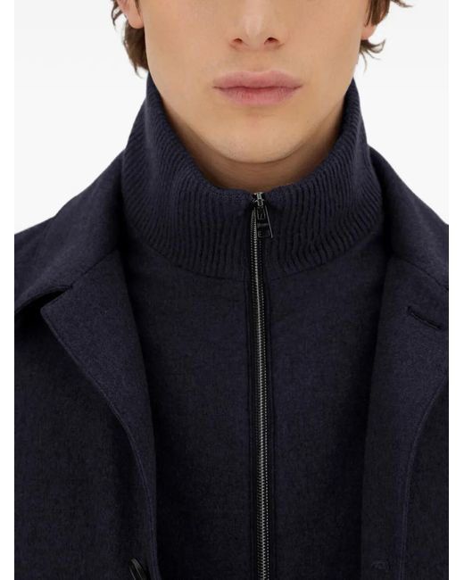 Herno Blue Single-Breasted Blazer for men