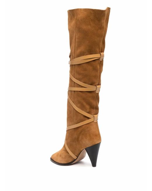Isabel Marant Multicolor Lace-Up Suede Boots