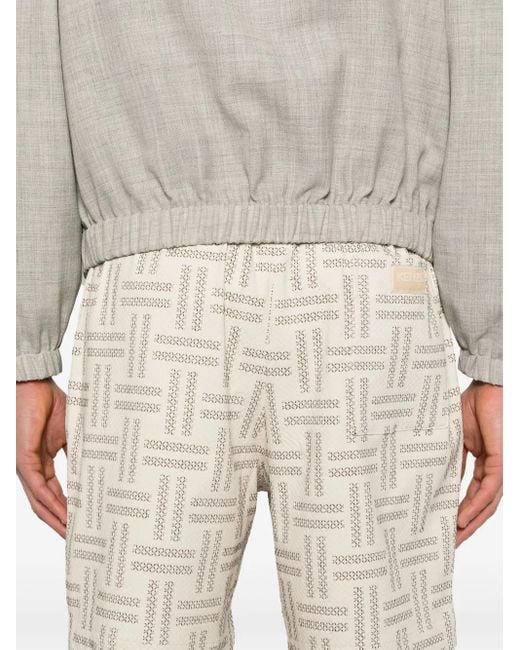 Shorts Weave di KENZO in Natural da Uomo