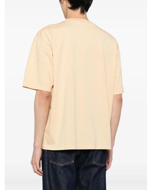DSquared² Natural Logo-Print Cotton T-Shirt for men