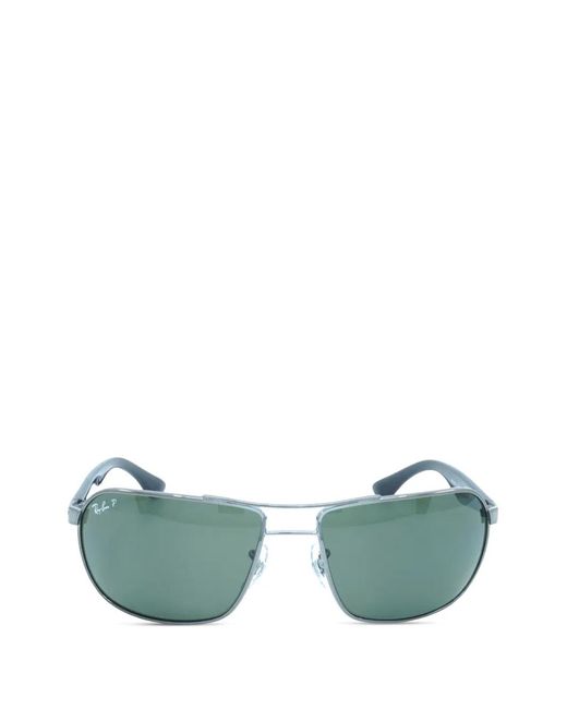Ray-Ban Green Rectangle-Frame Sunglasses for men