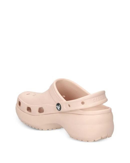 Sandali Slides Con Plateau di CROCSTM in Pink