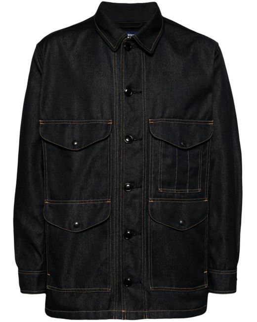 Elbow-patches denim jacket di Junya Watanabe in Black da Uomo