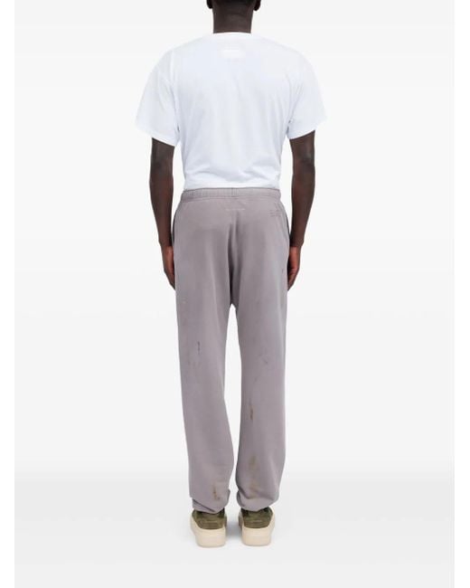MM6 by Maison Martin Margiela Gray Numbers-Motif Track Pants for men