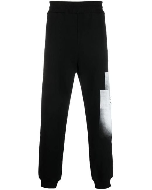 A_COLD_WALL* Black Brutalist Logo-Print Track Pants for men