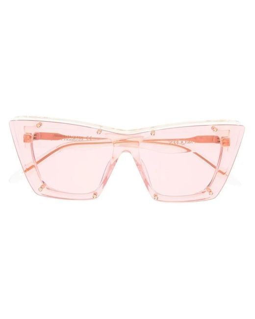 McQueen Pink Sunglasses Yellow