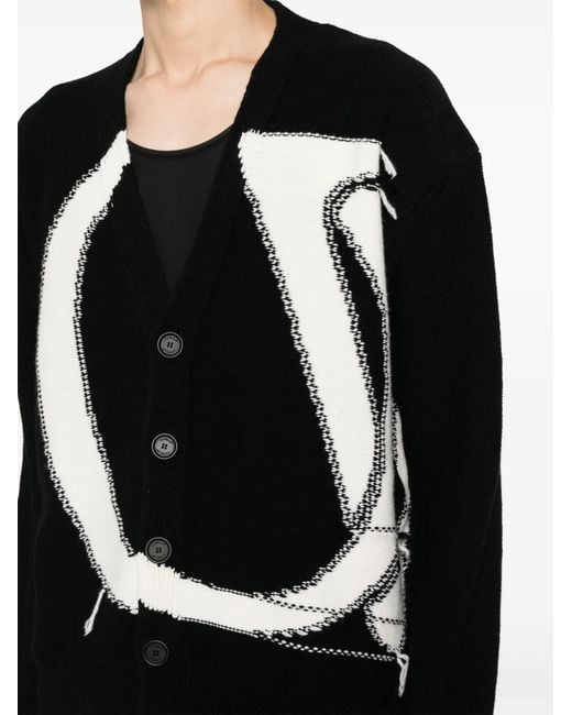 Off-White c/o Virgil Abloh Black Wool Cardigan for men