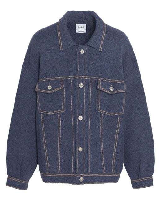 Barrie Blue Oversized Denim Jacket for men