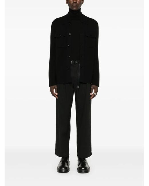 D4.0 Black Knitted Shirt for men