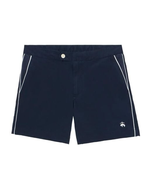 Brooks Brothers Zwembroek Met Contrasterende Afwerking in het Blue voor heren