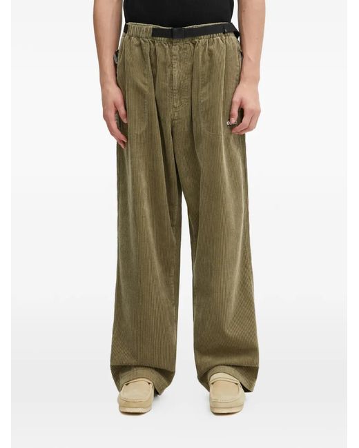 Adidas Green Corduroy Trousers for men