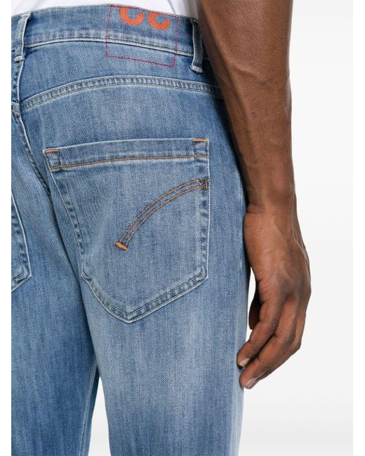 Dondup Blue Mius Low-rise Slim-fit Jeans for men