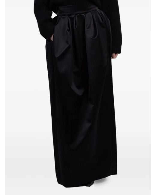 Franchise Black Sasha Pleated Maxi Skirt