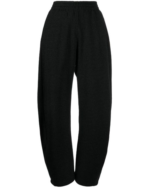 JNBY Black Glitter-detail Cotton-blend Track Pants
