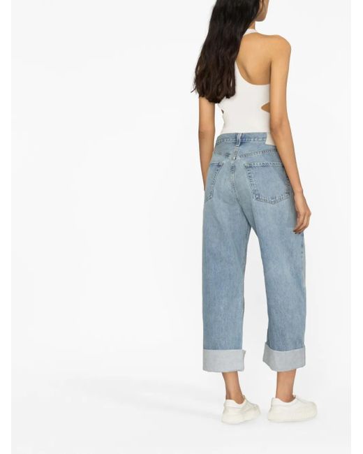 Citizens of Humanity Blue Ayla Baggy Cropped Jeans