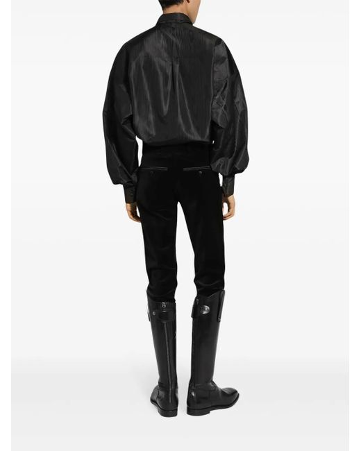 Dolce & Gabbana Klassische Slim-Fit-Hose in Black für Herren