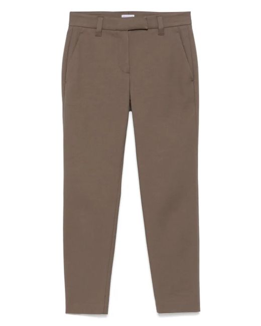 Brunello Cucinelli Slim-fit Trousers Gray