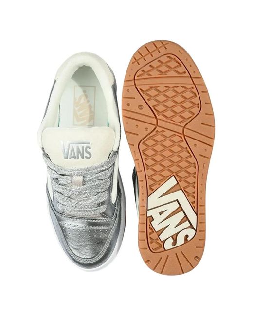 Vans White Hylane Lace-Up Suede Sneakers
