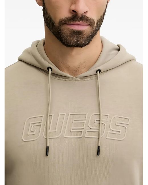 Guess Natural Logo-Print Hoodie for men