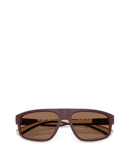 Burberry Brown Knight Rectangular-Frame Sunglasses for men