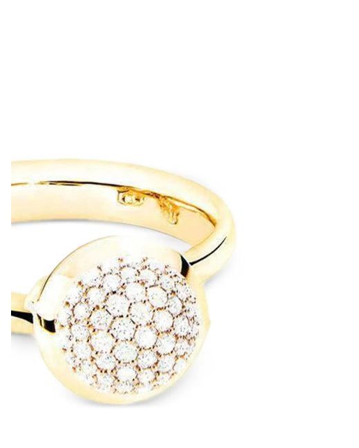 Tamara Comolli Metallic 18k Yellow Gold Diamond Ring