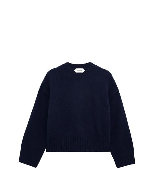 Pringle of Scotland Blue Crew-Neck Cashmere Sweater