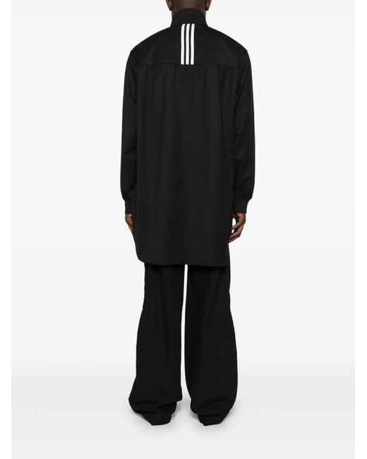 Y-3 Black Zip-Up Coat for men