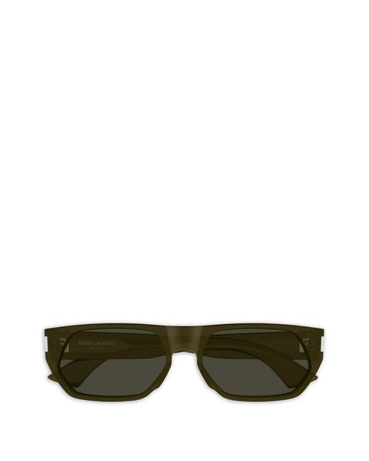 Saint Laurent Green Sl 898 Geometric-Frame Sunglasses for men