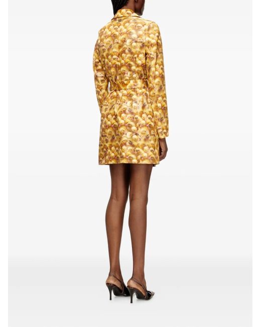DIESEL Metallic G-Oji Mantel mit Entlein-Print