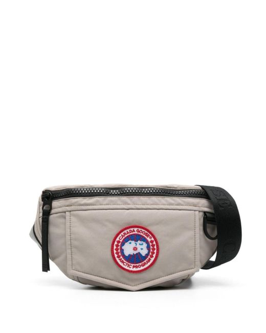 Canada Goose Gray Logo-patch Belt Bag for men