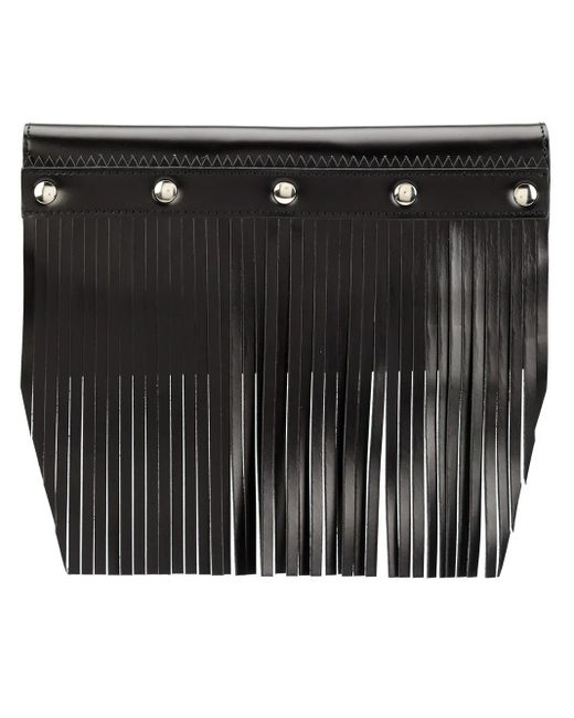 Comme des Garçons Black Large Fringed Studded Wallet