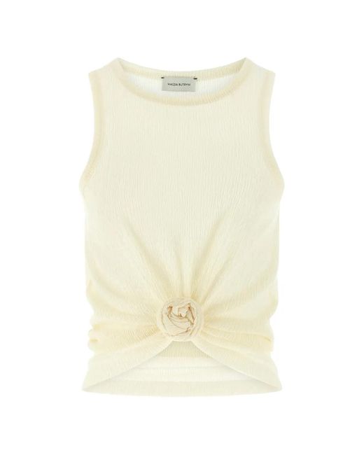 Magda Butrym Natural Knot-Detail Tank Top