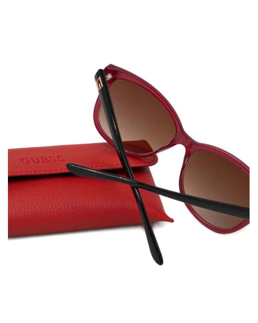 GUESS EYEWEAR Zonnebril Met Cat-Eye Montuur in het Brown