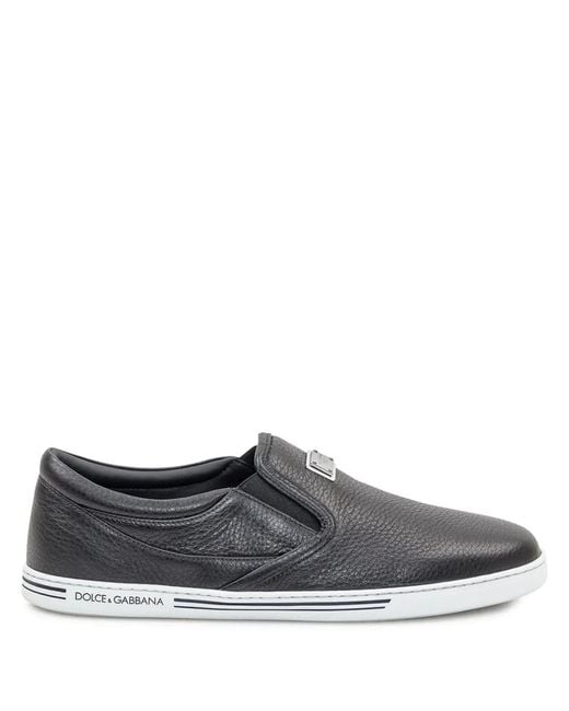 Dolce & Gabbana Gray Low-Top Sneakers for men