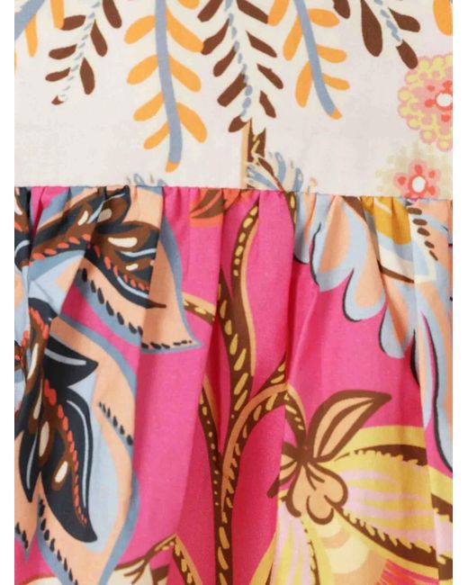 Farm Rio Pink Ligia Floral-Print Maxi Dress