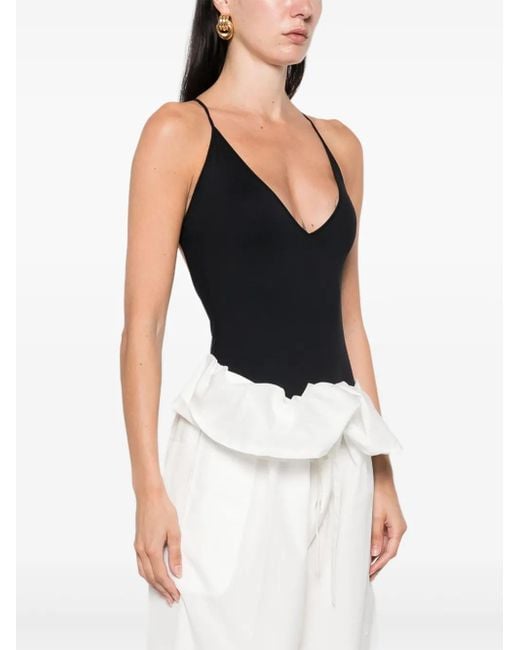 Wardrobe NYC Black V-Neck Bodysuit