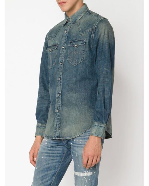 rrl denim shirt