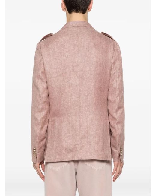 Eleventy Pink Button Pockets Blazer for men