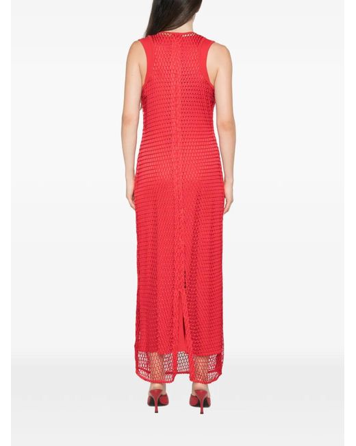Jijil Red Sleeveless Maxi Dress