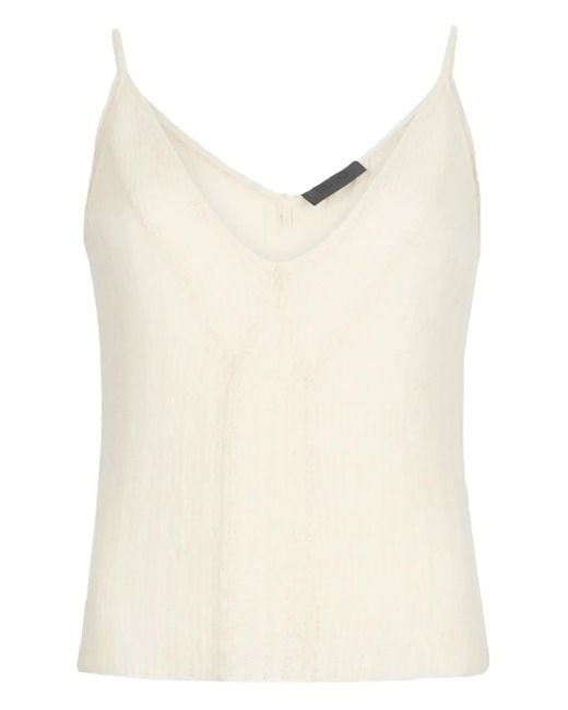 Liu Jo White V-Neck Top