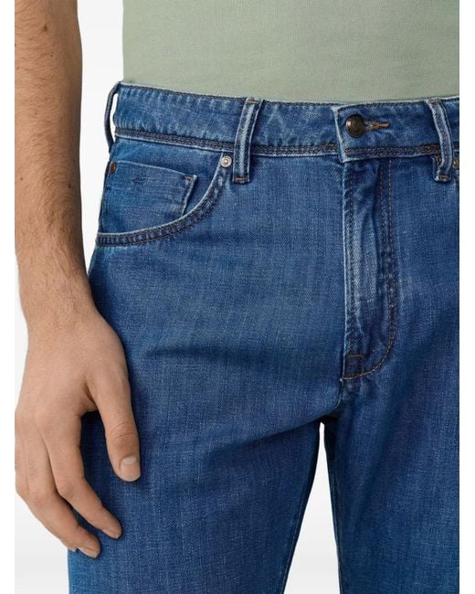 Hackett Blue Straight-Leg Jeans for men