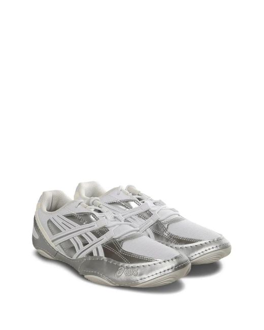 Asics White Hypersync Round-Toe Sneakers